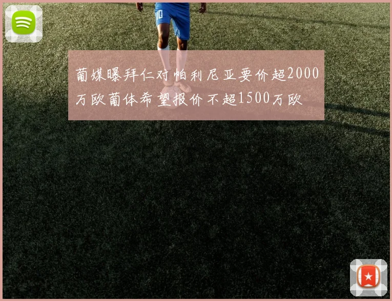 葡媒曝拜仁对帕利尼亚要价超2000万欧葡体希望报价不超1500万欧