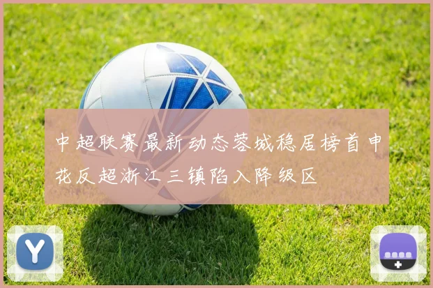 中超联赛最新动态蓉城稳居榜首申花反超浙江三镇陷入降级区